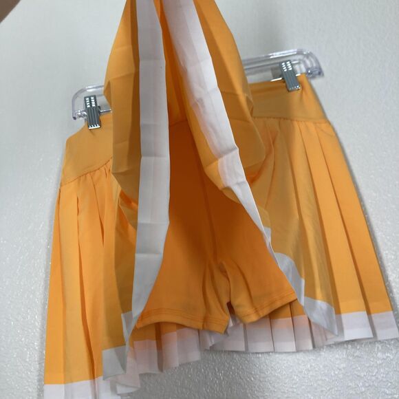 OFFLINE By Aerie Skort Womens Medium Orange Pleated Tennis Athletic Real Good - Picture 10 of 16